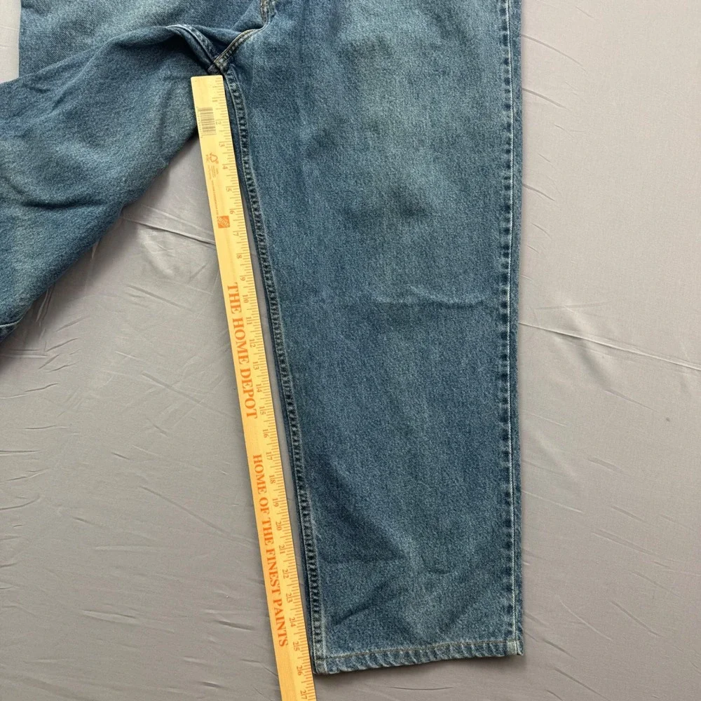 Levis 550 Relaxed Fit Jeans Men 46x30 Medium Wash Blue Denim Vintage 100% Cotton